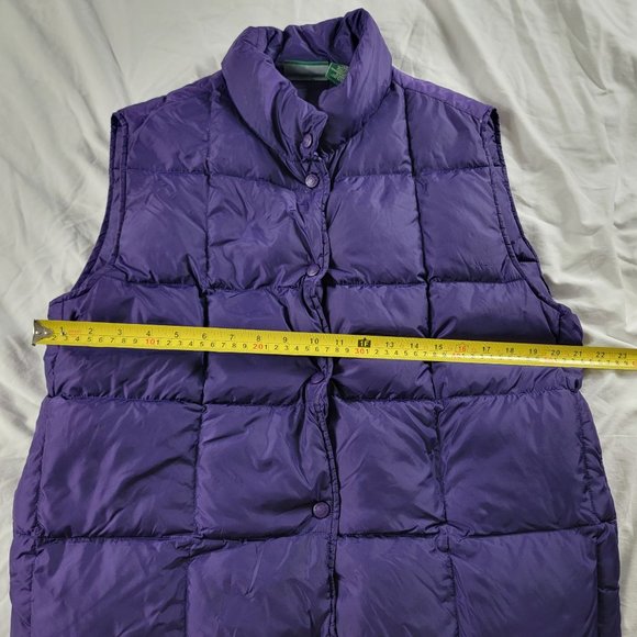 LL Bean Purple Goose Down Womens Vest Puffer Vest Casual Outdoors Lightweight - Picture 6 of 9